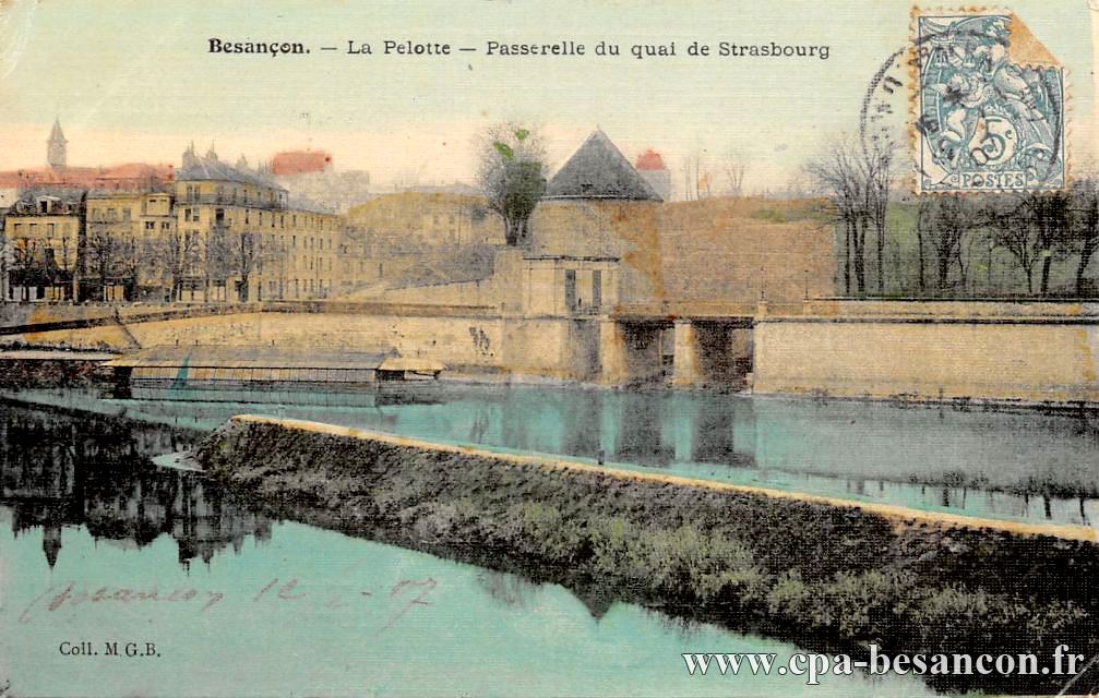 Besançon. - La Pelotte - Passerelle du quai de Strasbourg